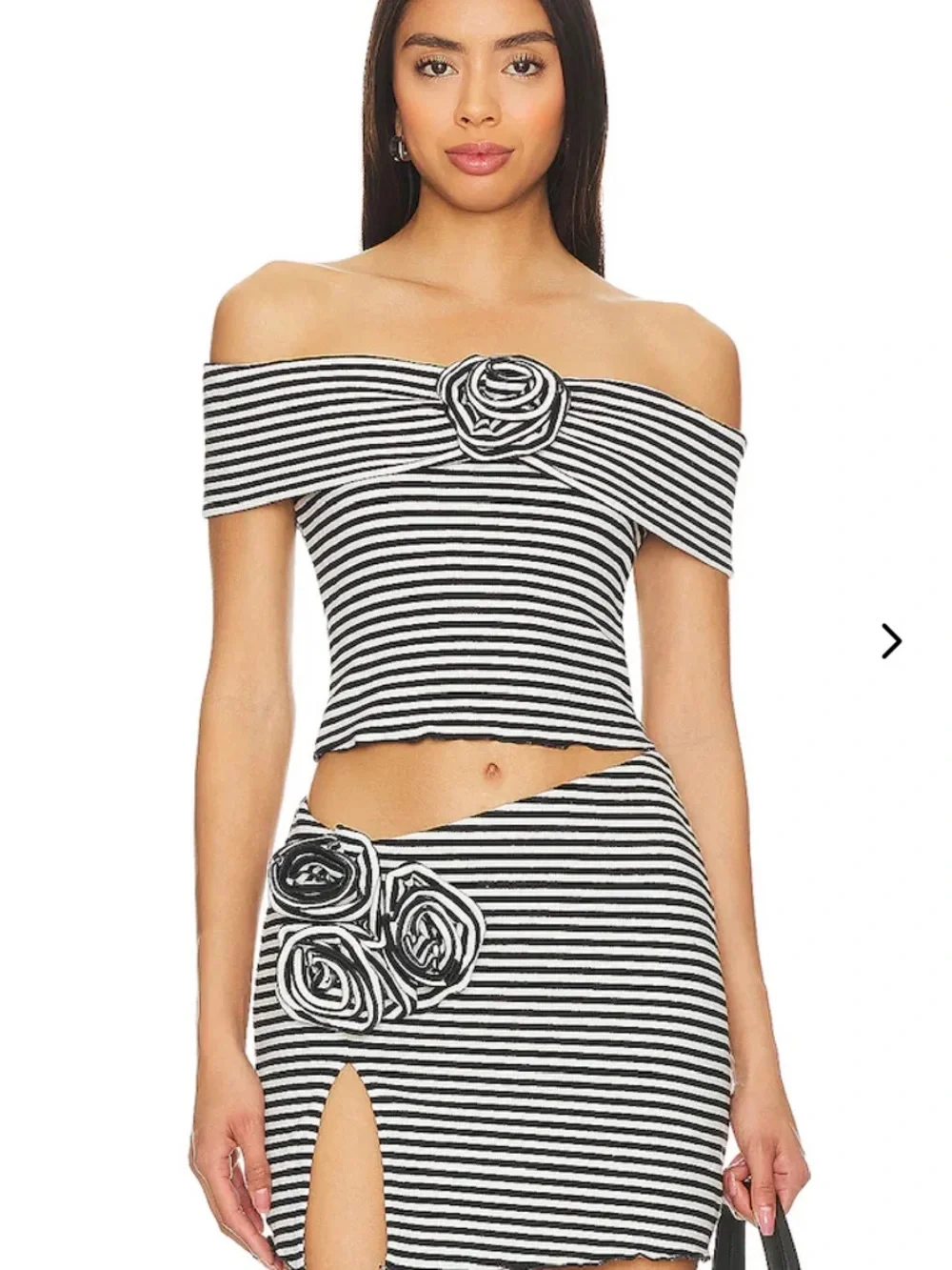 Lovers + Friends Luna Black & White Top - Picture 4 of 7